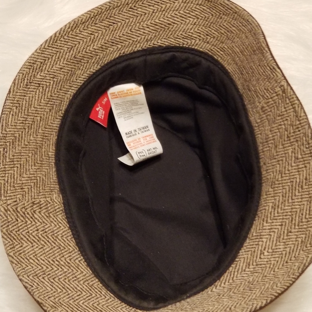 Puma Brown Tan Wool Hat - Picture 4 of 6